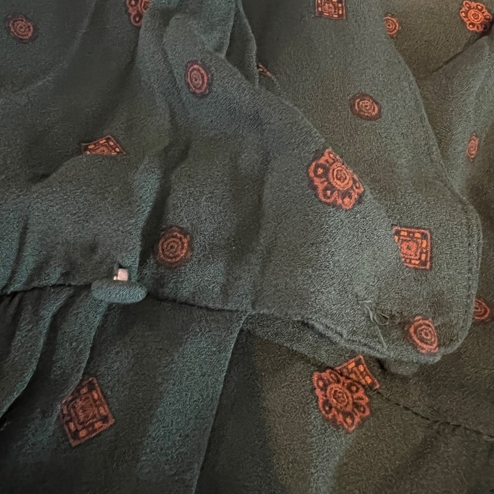 NWT Free People women's jade green star eyes jumpsuit size medium - Picture 6 of 7